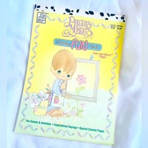 Vintage 90s Precious Moments Activity Coloring Book Never Used